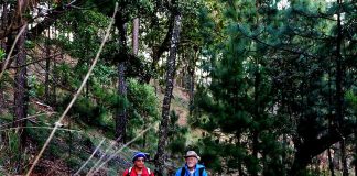 Hiking in the reserve during the month of May