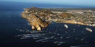 The boats are off in the shotgun start of the Bisbee's Black and Blue.
