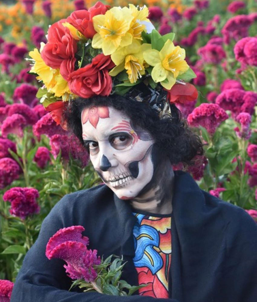 Veteran Catrina makeup artist won't let the virus stop her Day of the Dead