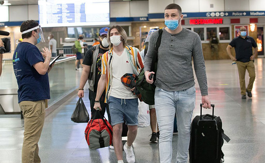 airport travelers