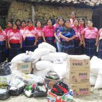 Fundraising by Los Amigos del Arte Popular in the U.S. bought US $1,400 worth of corn, beans and some basics