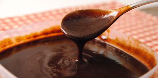 This Brown Sugar Coffee BBQ Sauce is great on ribs.