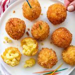 Deep-fried cheese balls—made with potato chips.