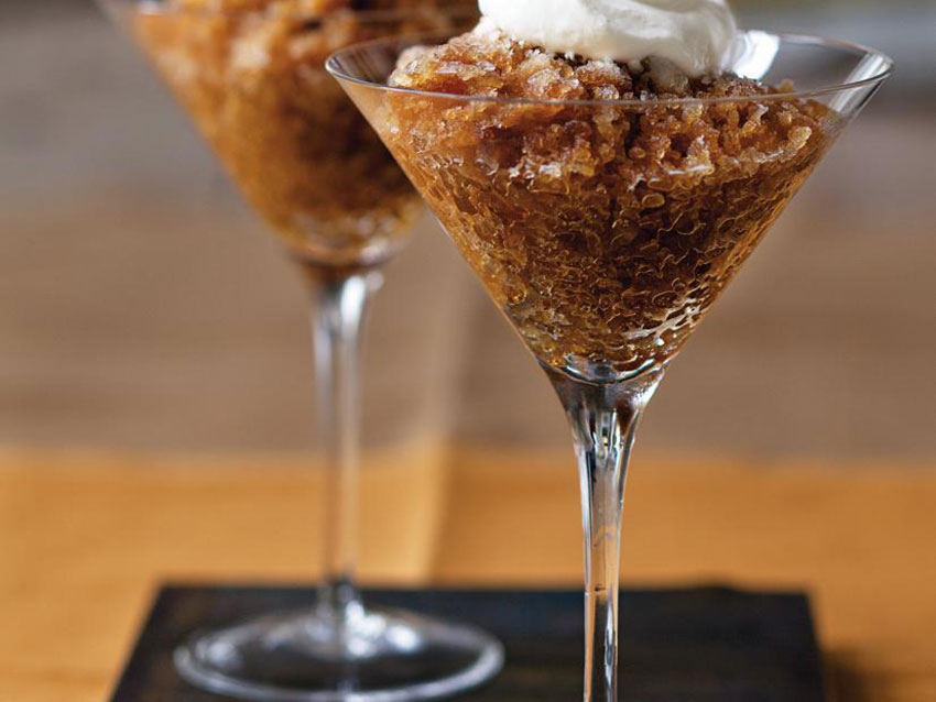 Coffee liqueur is an optional ingredient in this Coffee Granita.