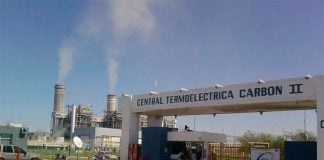 The president opened an upgraded coal-fired electrical plant in Coahuila on Saturday.