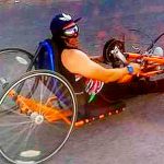 Paracyclist González was to hit the road Saturday.