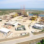 The new refinery under construction in Tabasco.