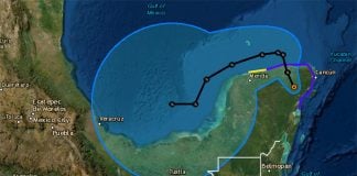 Tropical Storm Gamma at 4:00 p.m. CDT Saturday