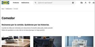 Ikea's website went live on Monday.