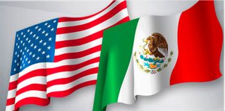 López Obrador and Trump in the White House last year.