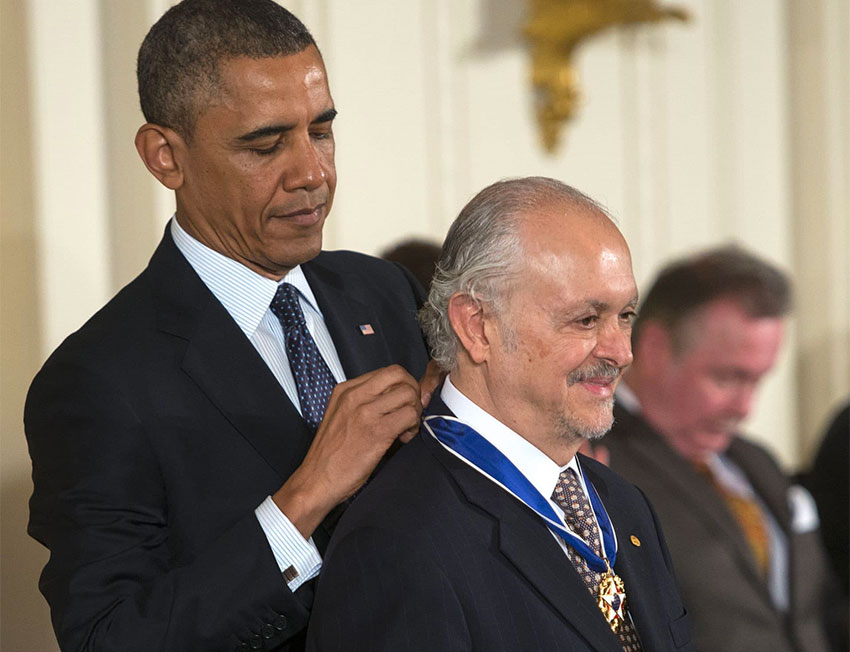 Molina received the Presidential Medal of Freedom from Barack Obama in 2013.