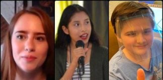 Peace prize nominees Georgina, Aleida and Jorge from Oaxaca.