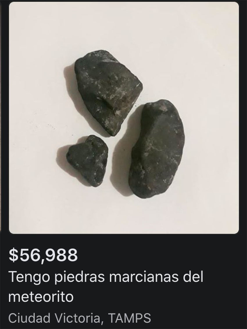 Meteorite rocks for sale.