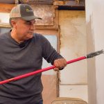 Alejandro Ruiz of Baja California Sur posts photos on social media showing him working on housing projects.