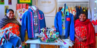 Rarámuri artisans and the products they make at the microbusiness in Chihuahua.