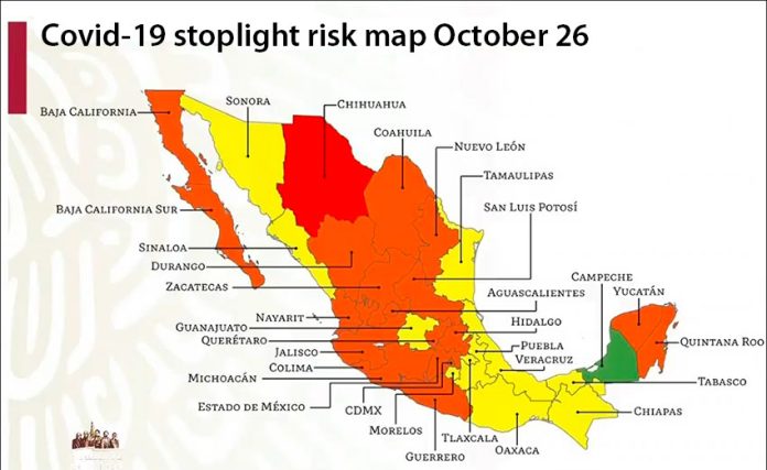 Coronavirus risk levels by state effective Monday.