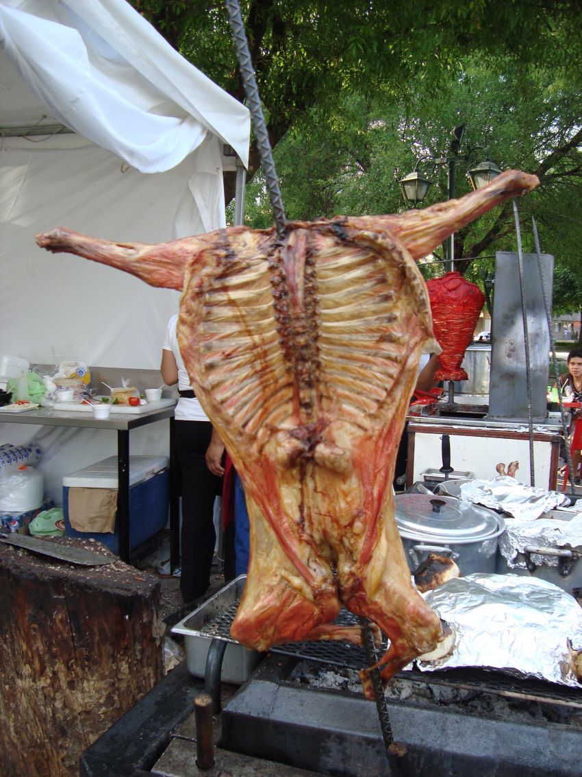 Cabrito on a spit. Courtesy of Ivan Martinez (CC)