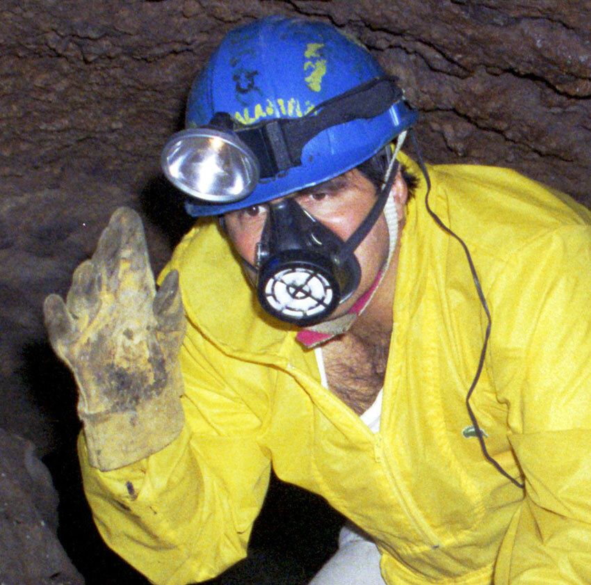Even a tight-fitting mask did not prevent this caver from suffering for a year.