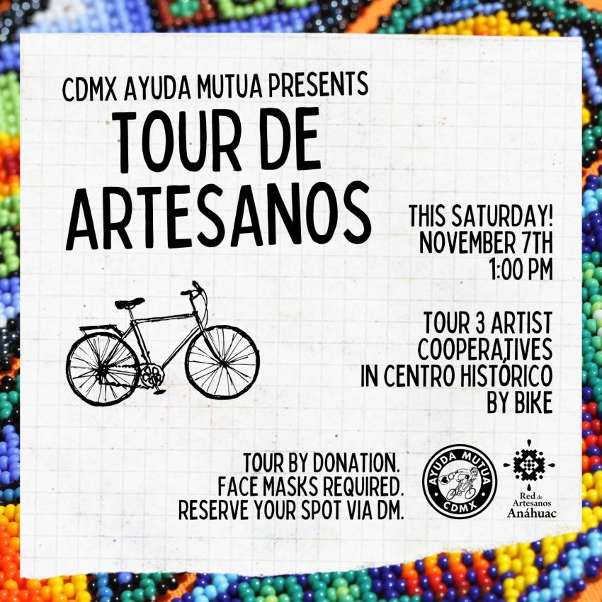 The Tour de Artesanos will visit three artisan cooperatives. Advance online reservations are required.