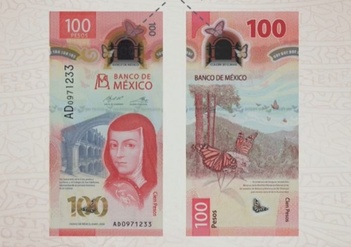 new 100-peso banknote.