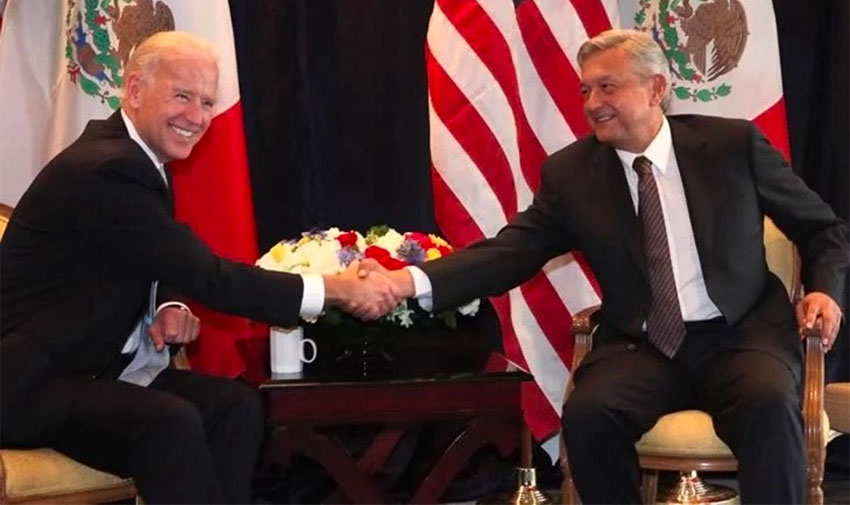 Biden and López Obrador met in Mexico City in 2012.