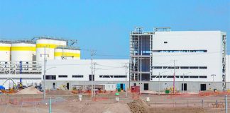 The partially finished brewery in Mexicali.