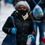 Bundled up against Covid and cold in Zacatecas.