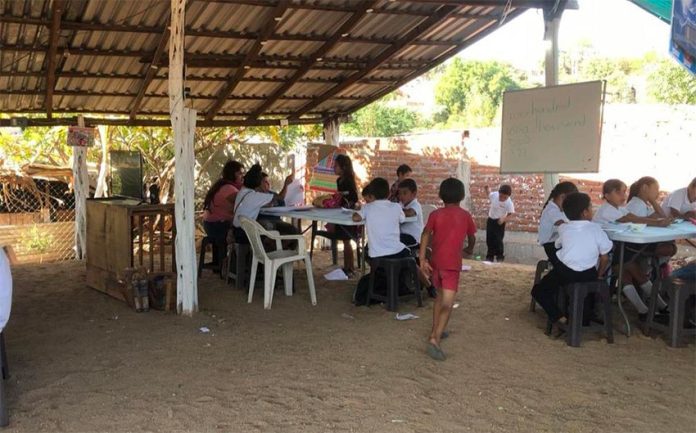 The cartel-supported school in Culiacán.