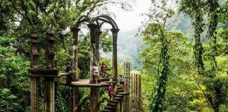 Edward James' garden, located near Xilitla in the Huasteca region.