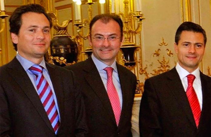 Peña Nieto, right, allegedly led bribery scheme involving Lozoya, left, and Videgaray.