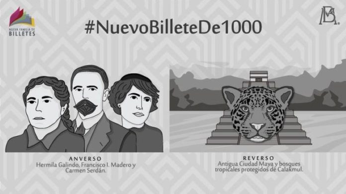When this new 1,000-peso bill is issued later this year, it will be one of only two Mexican bills in circulation to feature women.