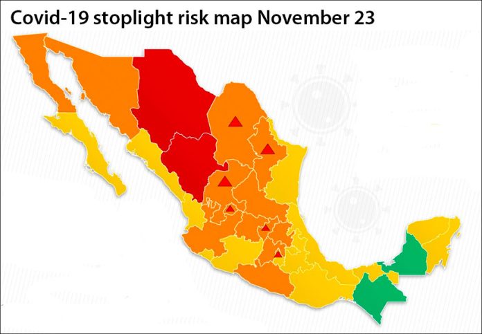 coronavirus stoplight map