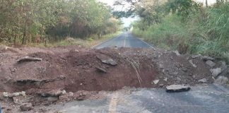 Trenches across highways are citizens' defensive strategy.