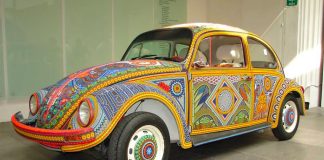 The Vochol: German design, Huichol finish.