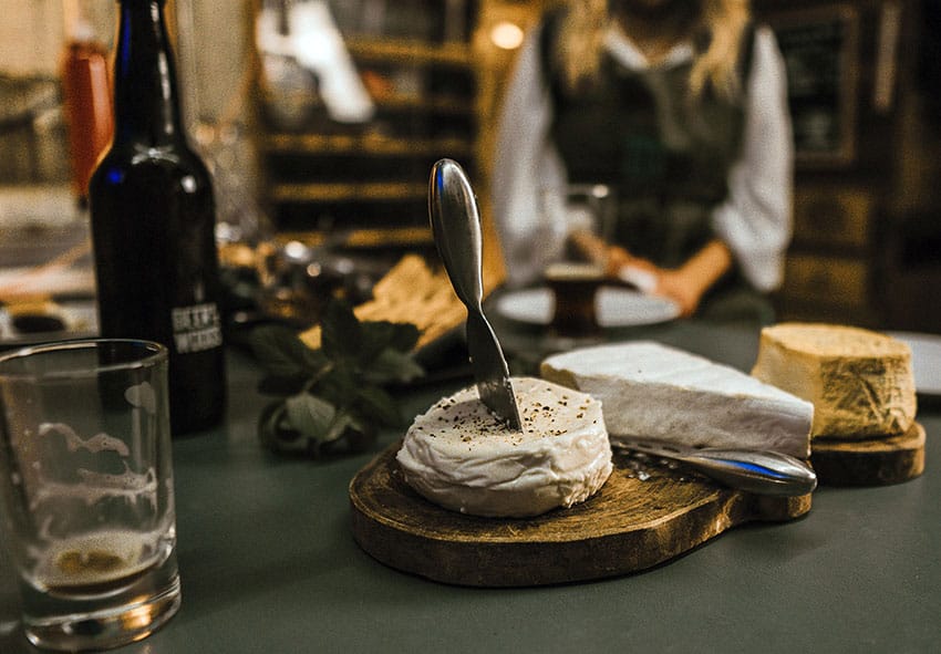 Mexican made French cheeses for beer pairings.