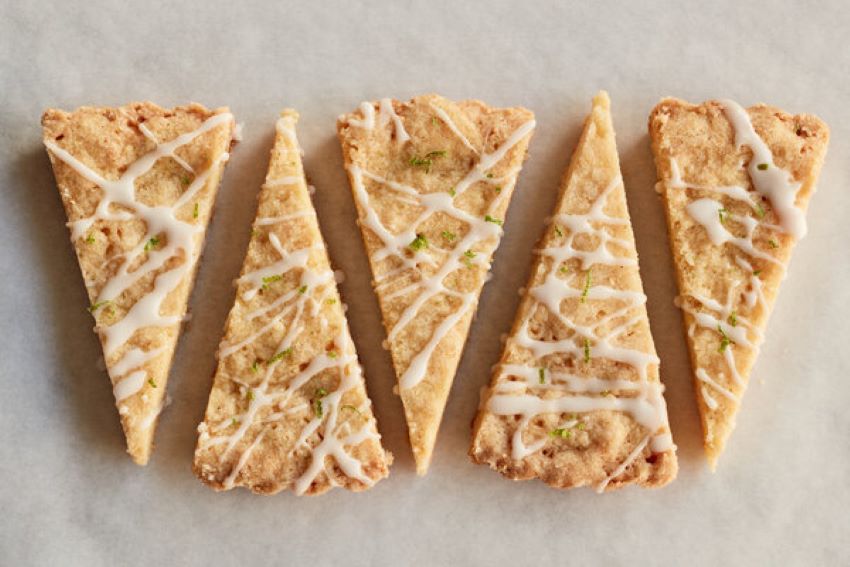Make the glaze on this shortbread sweeter by cutting the lime juice.