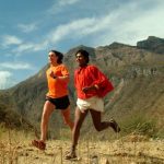Runners in the ultramarathon in Urique, Chihuahua.