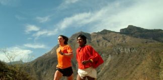 Runners in the ultramarathon in Urique, Chihuahua.