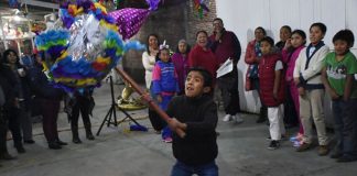 Often associated with birthdays, piñatas also feature in Christmastime posadas.