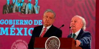 The president and Víctor Manuel Toledo