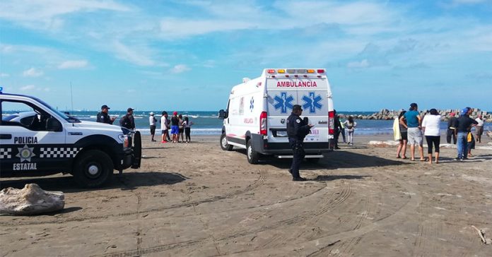 The Veracruz beach where strong currents claimed the lives of three young boys.