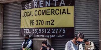 Commercial space left vacant by the closure of one of a million small businesses.