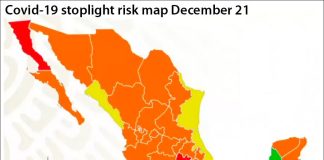 Mexico City, México state and Baja California are now red on the stoplight map.