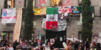Feminists occupied the headquarters of the National Human Rights Commission in September.