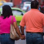 couple holding hands