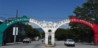 'Welcome to Iguala,' the sign reads