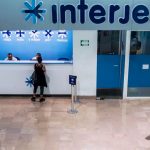 Things are quiet at an Interjet service desk.