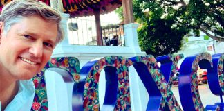 Ambassador Landau has been traveling extensively in recent months. Here he is in the silver town of Taxco, Guerrero.