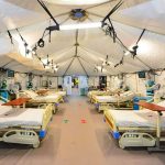 A mobile hospital in Chihuahua is being shipped to Mexico City to handle the increased case load.