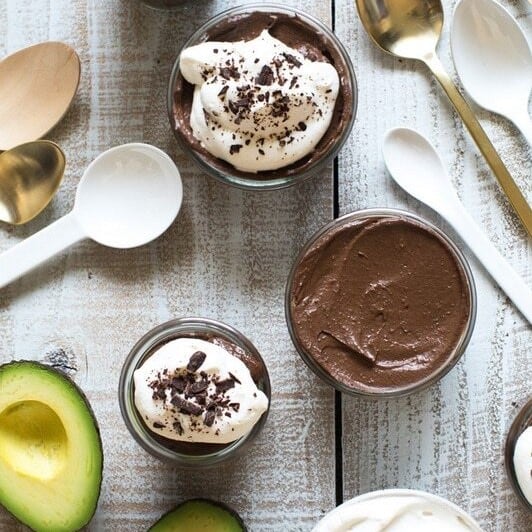 Maple syrup and chocolate chips make this mousse sweet.